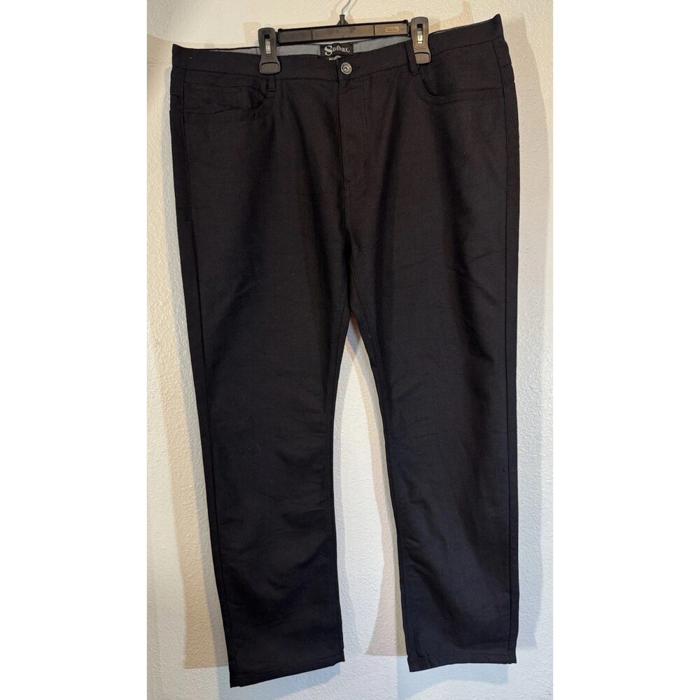 Men's SilverSilk Modern Fit Jean Black Size 44x32 Dress Casual Fine Finish Denim